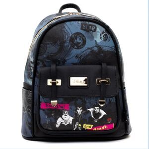 BNWT - WONDAPOP DISNEY VILLANS FAUX LEATHER BACKPACK